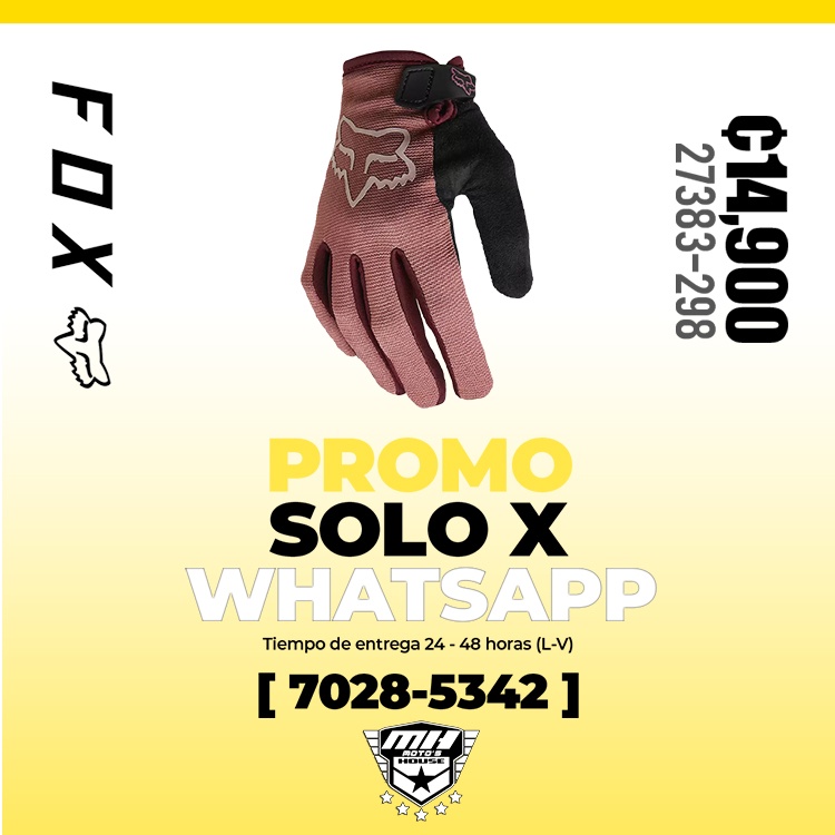 guantes moto fox racing 27383-298 costa rica