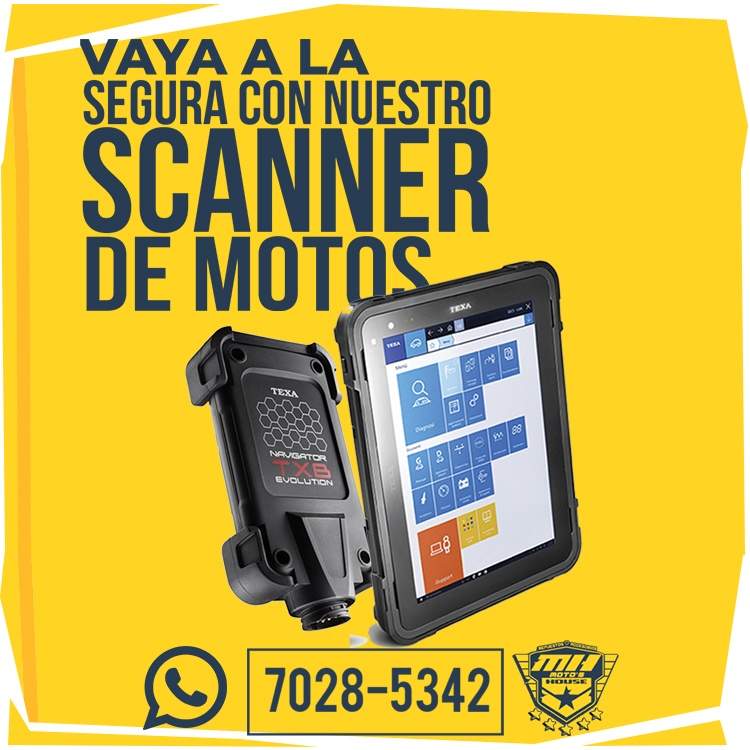 Vaya a la segura con nuestro scanner de motos